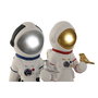 Figurine Décorative Home ESPRIT Bleu Blanc Rouge Argenté Femme Astronaute 10 x 11 x 29 cm (2 Unités)