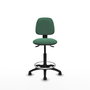 PIQUERAS Y CRESPO Tabouret Isso Asynchrone Tissu Vert émeraude