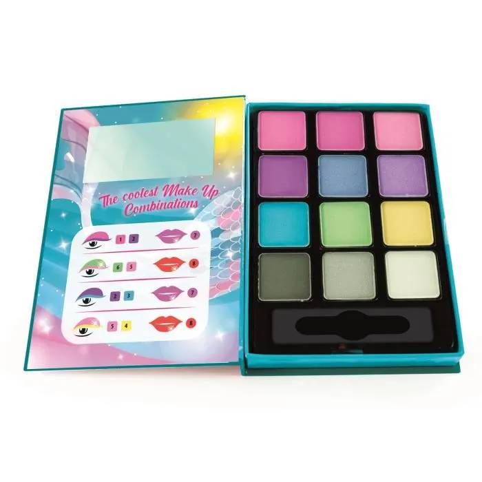 Clementoni Crazy Chic - Palette de maquillage pour enfants avec fards à paupières, gloss et applicateurs - Collection Été Clementoni Crazy Chic - Palette de maquillage pour enfants avec fards à paupières, gloss et applicateurs - Collection Été
