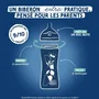 Dodie - Biberon anti-colique 270 ml avec tétine multi-perforée biomimétique - Débit 2 - Pour bébés +3 mois - Bleu