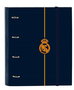 Safta - Carpeta 4 ani 35mm c/recambio - Classeur avec intercalaires Real Madrid 2ème équipement 24/25 - 27x32x3.5 cm - Produit en espagnol
