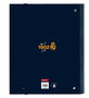 Safta - Carpeta 4 ani 35mm c/recambio - Classeur avec intercalaires Real Madrid 2ème équipement 24/25 - 27x32x3.5 cm - Produit en espagnol