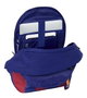 Safta Mochila double pour ordinateur portable 15,6 pouces avec charge USB, design F.C. Barcelona 1er équipement 25/26, 31x44x18 cm