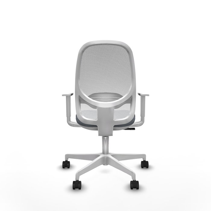 PIQUERAS Y CRESPO Chaise de Bureau Cilanco Synchro Gris Maille Blanc
