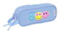 Safta Portatout Double Recyclé Smiley World "Joyful" - Boîte de Rangement 21 x 8 x 6 cm - Produit en Espagnol