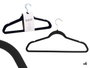KIPIT Set de 24 perchas floconnées noires