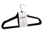 KIPIT Set de 24 perchas floconnées noires