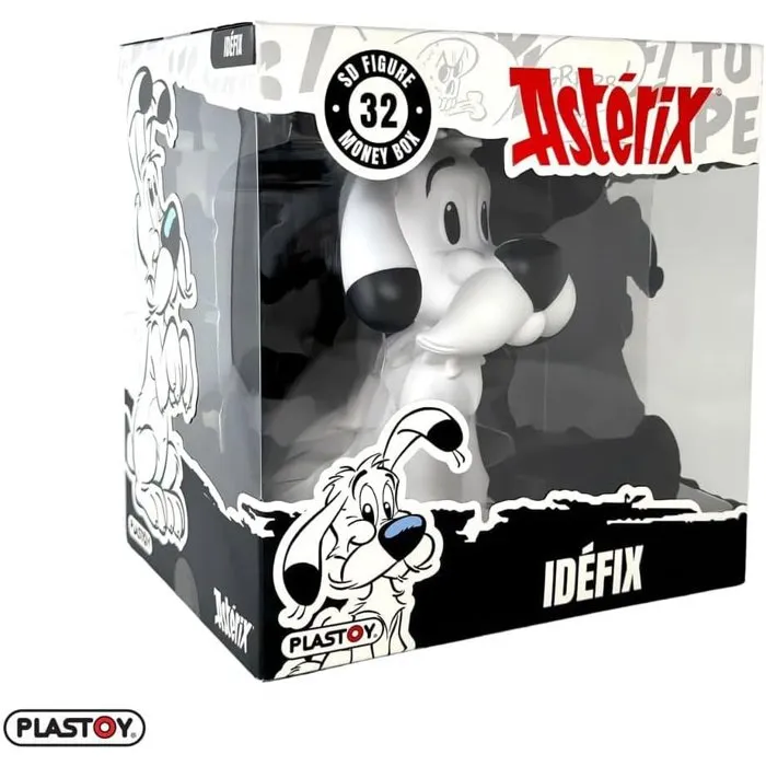 Plastoy Tirelire Astérix Idéfix - Plastique 15 cm - Officiel