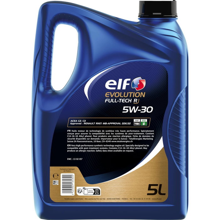 Elf Evolution FULL-TECH R 5W-30 5L Elf Evolution FULL-TECH R 5W-30 5L
