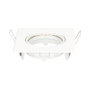 GSC Evolution Aro basculante cuadrado empotrable Chandur Blanco