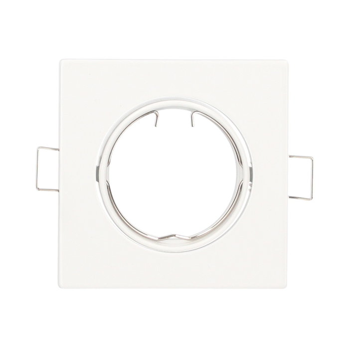 GSC Evolution Aro basculante cuadrado empotrable Chandur Blanco