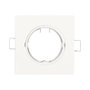 GSC Evolution Aro basculante cuadrado empotrable Chandur Blanco