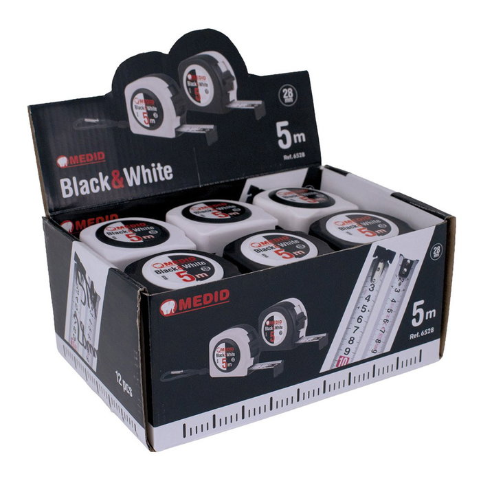 Medid Flexómetro Black & White 5 m x 28 mm