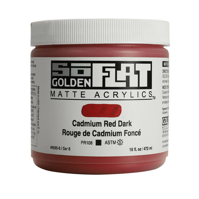 Golden SoFlat Cadmium Rouge Foncé 473 ml Golden SoFlat Cadmium Rouge Foncé 473 ml