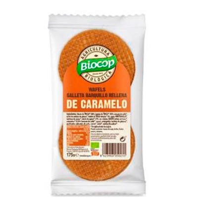 Biocop Wafers Caramelo 175 Gr - Galettes type barquillo au caramel bio - 175 g Biocop Wafers Caramelo 175 Gr - Galettes type barquillo au caramel bio - 175 g