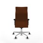 Piqueras Y Crespo Sillón Albacete Marron avec mécanisme Sincro et base aluminium