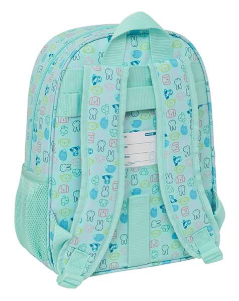 Safta Mochila Miffy Friends, Sac à Dos Enfant 26x34x11 cm Adapté au Landau et Poussette, Recommandé à Partir de 3 Ans