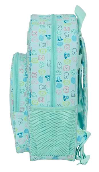 Safta Mochila Miffy Friends, Sac à Dos Enfant 26x34x11 cm Adapté au Landau et Poussette, Recommandé à Partir de 3 Ans
