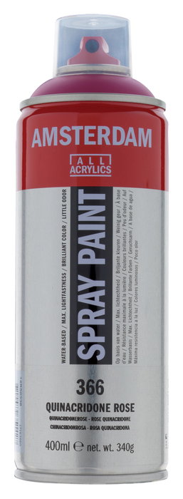 Amsterdam Spraypaint Rosa Quinacridona 366, 400 ml Amsterdam Spraypaint Rosa Quinacridona 366, 400 ml