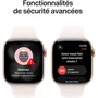 Apple Watch Series 11 GPS 42mm Boîtier en Aluminium Or Rose - Bracelet Sport Band Light Blush S/M