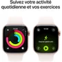 Apple Watch Series 11 GPS 42mm Boîtier en Aluminium Or Rose - Bracelet Sport Band Light Blush S/M
