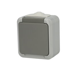 WOLFPACK LINEA PROFESIONAL Base Schuko avec couvercle gris