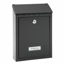 Arregui Boîte aux lettres Civic, Acier, Noir, Taille S