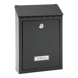 Arregui Boîte aux lettres individuelle extérieure Civic Acier noir 21,6 x 8 x 30 cm