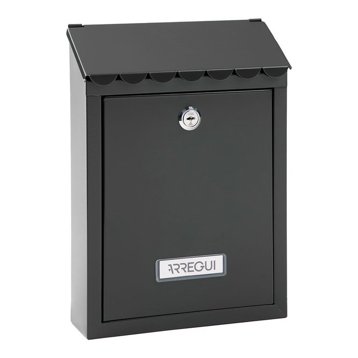 Arregui Boîte aux lettres individuelle extérieure Civic Acier noir 21,6 x 8 x 30 cm Arregui Boîte aux lettres individuelle extérieure Civic Acier noir 21,6 x 8 x 30 cm