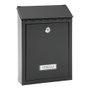 Arregui Boîte aux lettres individuelle extérieure Civic Acier noir 21,6 x 8 x 30 cm