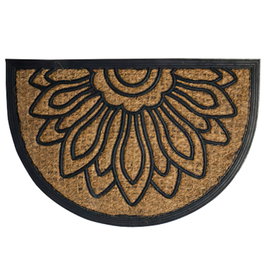 MAURER Paillasson Oryx demi-lune fibre de coco et caoutchouc 40x60 cm