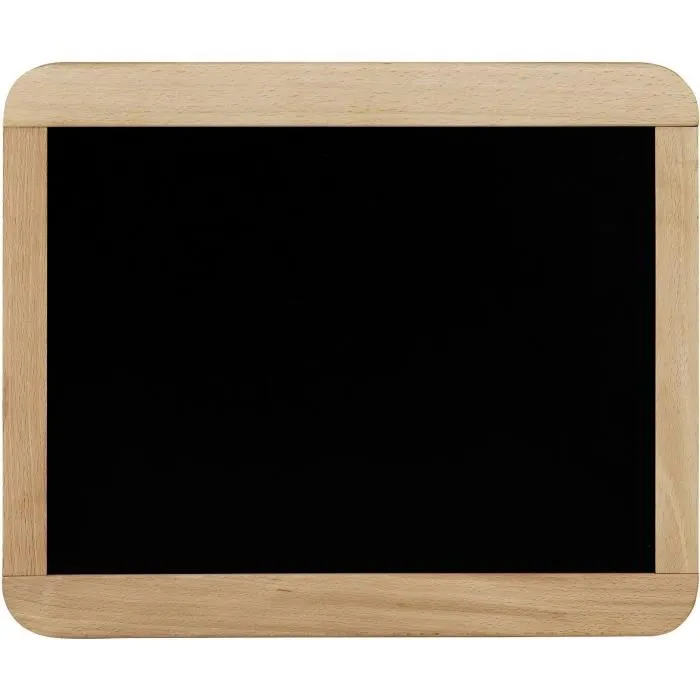 Jeujura - Ardoise d'écolier double face en bois 37x31 cm, magnétique pour feutre effaçable et craie, jeu d'apprentissage pour enfant à partir de 3 ans