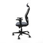 Piqueras y Crespo 2D036G1 Chaise de Bureau avec Appui-tête Gris