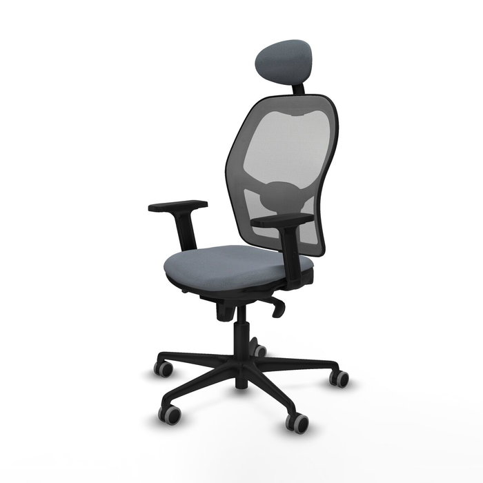 Piqueras y Crespo 2D036G1 Chaise de Bureau avec Appui-tête Gris