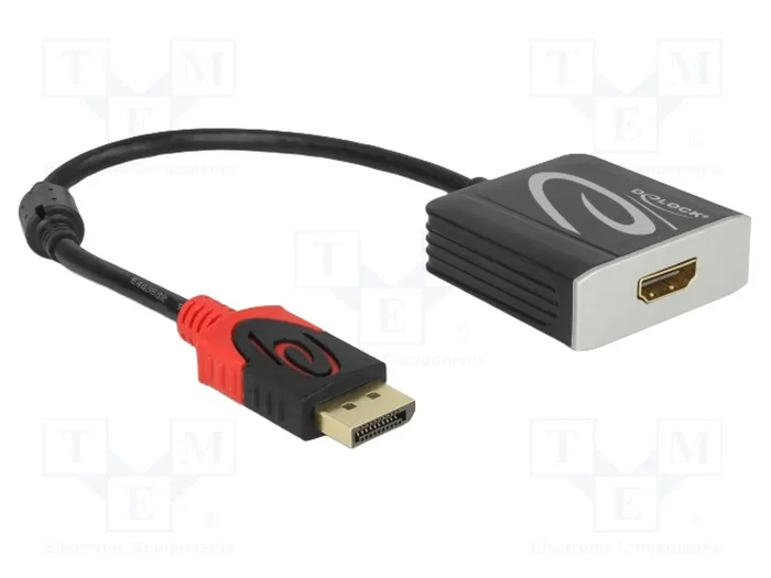 DELOCK Adaptateur DisplayPort vers HDMI 0,2m DELOCK Adaptateur DisplayPort vers HDMI 0,2m