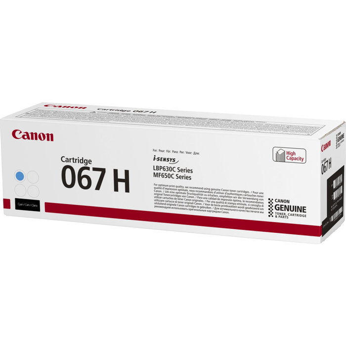 Canon Cartouche de toner 067H Cyan Canon Cartouche de toner 067H Cyan