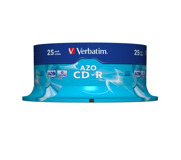 Verbatim - CD-R AZO Crystal, 700 Mo - 52x - Disques vierges pour sauvegarde de données