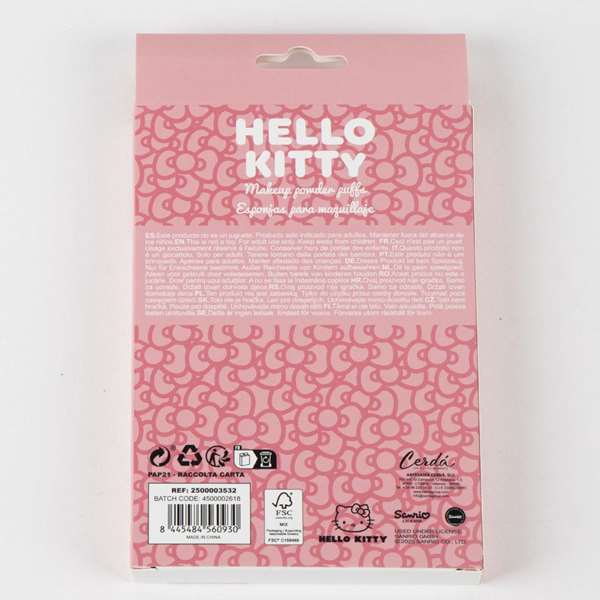 Cerdá Eponge de maquillage Hello Kitty en forme de personnage - Pour enfants à partir de 36 mois, Couleur Rose Cerdá Eponge de maquillage Hello Kitty en forme de personnage - Pour enfants à partir de 36 mois, Couleur Rose