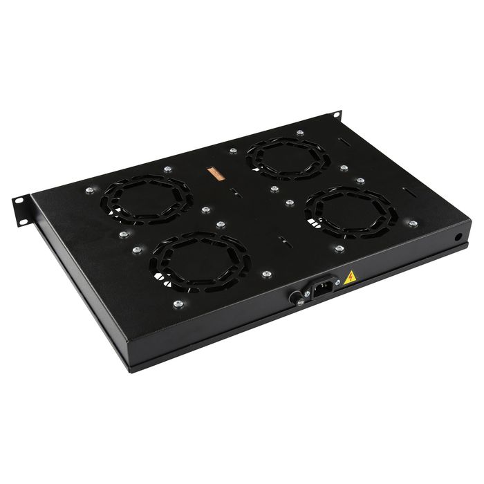 Lanview Module de ventilateur à thermostat numérique 1U 4 ventilateurs 560 m3/h pour rack/serveur Lanview Module de ventilateur à thermostat numérique 1U 4 ventilateurs 560 m3/h pour rack/serveur
