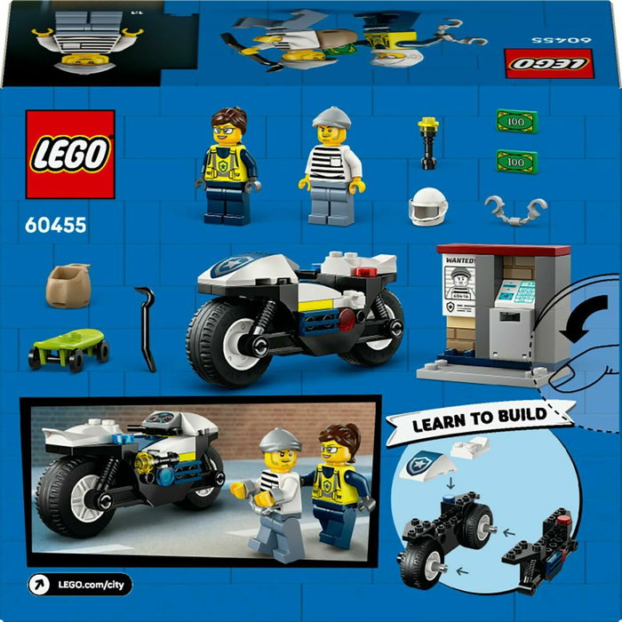 LEGO City Persecución en Moto de Policía 60455