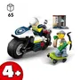 Lego City 60455 - Jeu de Construction La Course-Poursuite en Moto de Police, avec Moto, Skateboard et Minifigurines, Dès 4 Ans