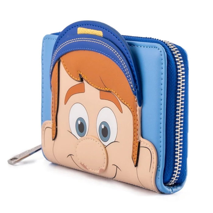 Loungefly Portefeuille Disney Wreck-It Ralph Fix-It Felix, Cuir Vegan, Fermeture Éclair, 4 Fentes Cartes
