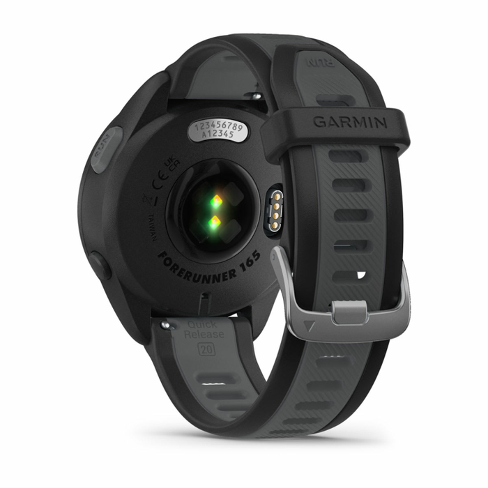 Garmin Forerunner 165 Music Montre Connectée GPS Noir Gris - Smartwatch Running avec Musique Intégrée, AMOLED, Autonomie 11 Jours