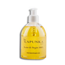 Kapunka Huile d'Argan 100% Pure 250 ml avec Doseur - Soin Capillaire et Visage