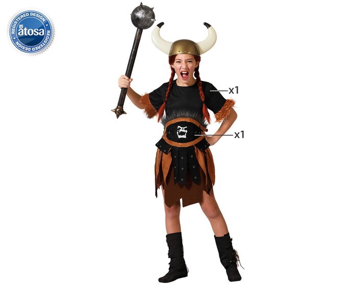 BigBuy Carnival Déguisement de Guerrière Viking pour Fille BigBuy Carnival Déguisement de Guerrière Viking pour Fille