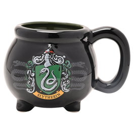 WIDDOP & CO Tasse en céramique Caldero Harry Potter Slytherin avec écusson - Objet de collection sous licence officielle