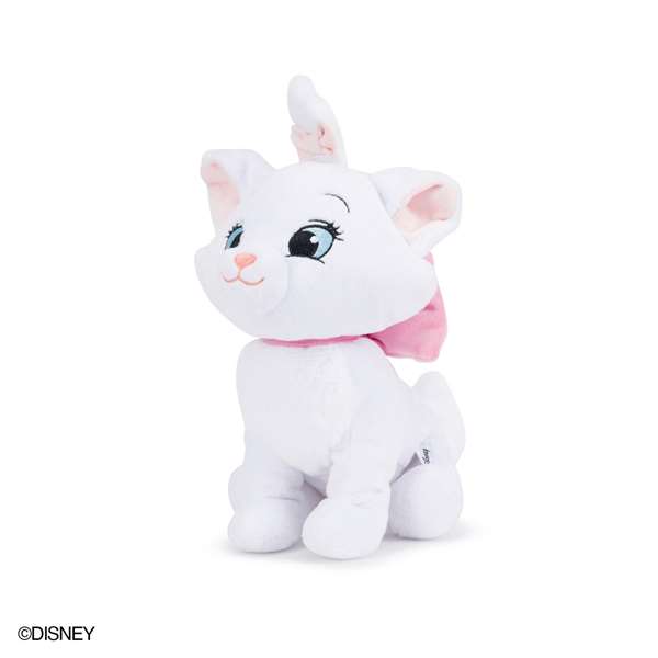 Disney Animals Peluche Marie 25 cm, Doudou Textile pour Nouveau-nés (Langue Espagnol/Portugais)