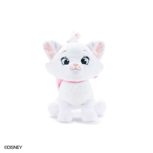 Disney Animals Peluche Marie 25 cm, Doudou Textile pour Nouveau-nés (Langue Espagnol/Portugais)