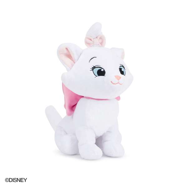 Disney Animals Peluche Marie 25 cm, Doudou Textile pour Nouveau-nés (Langue Espagnol/Portugais)