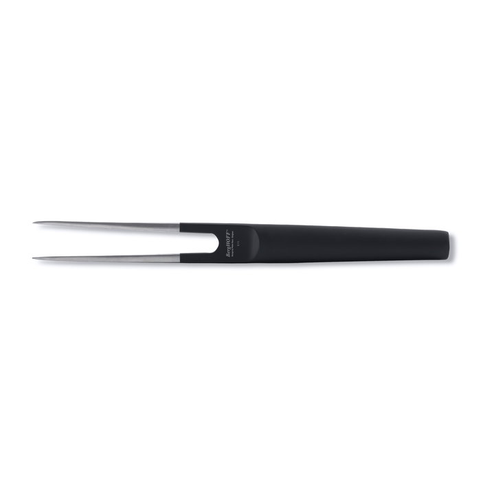 Berghoff 3900005 Teneur de Trancher 17 cm en Acier Inoxidable - Fourchette à Découper et Servir la Viande Ergonomique